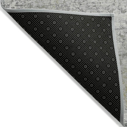 Kaelien Gray Washable Indoor-Outdoor Rug