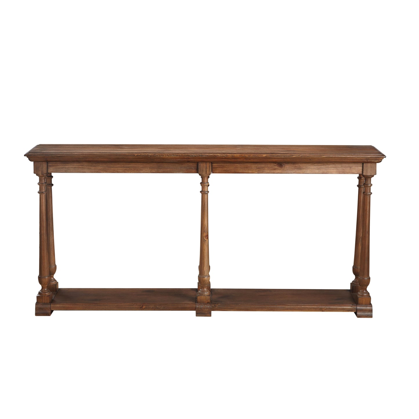 Pemberton Wood Brown Rectangular Console Table