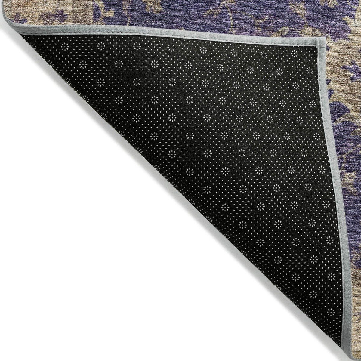 Iriaris Purple Washable Indoor-Outdoor Rug