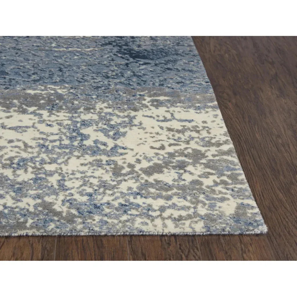 Baxy Abstract Blue Large Area Rugs For Living Room -- blue