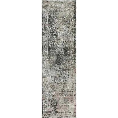 Dado Central Medallion Brown Kitchen Hallway Runner Rug