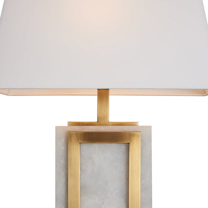 Wildwood Hopewell Alabaster White Table Lamp