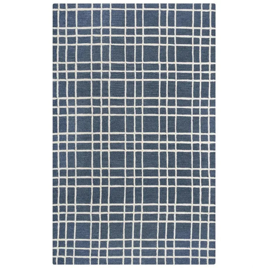 Ceas Plaid Blue Living Room Rug