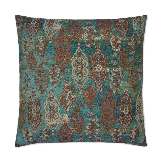D.V. Kap Collette Handmade Teal Throw Pillow