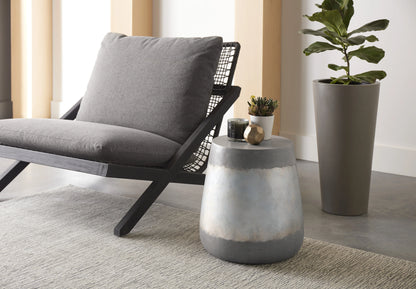 Aries Concrete Outdoor Round End Table