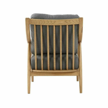 Kinsley Club Chair Stormy Grey & Natural Linen -- view 5