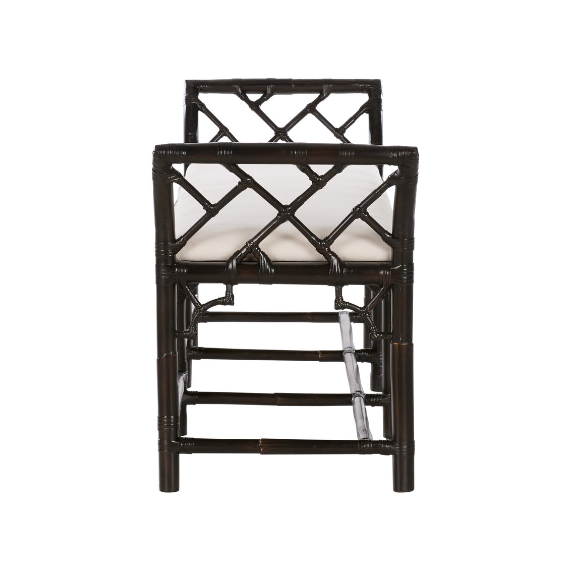 Chelsea House Chippendale Bamboo Regency Rattan Bedroom Bench