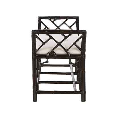 Chelsea House Chippendale Bamboo Regency Rattan Bedroom Bench