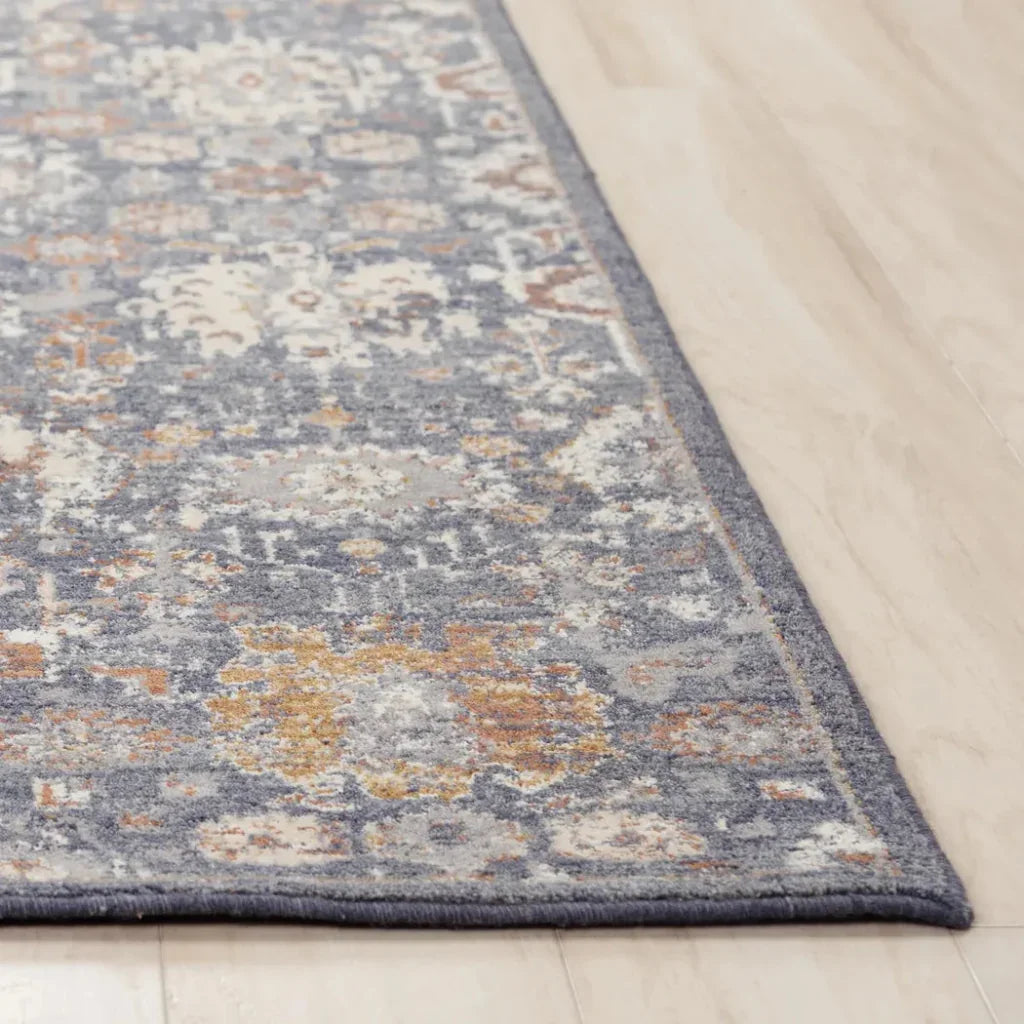 Dhar Persian Blue Large Area Rugs For Living Room -- blue