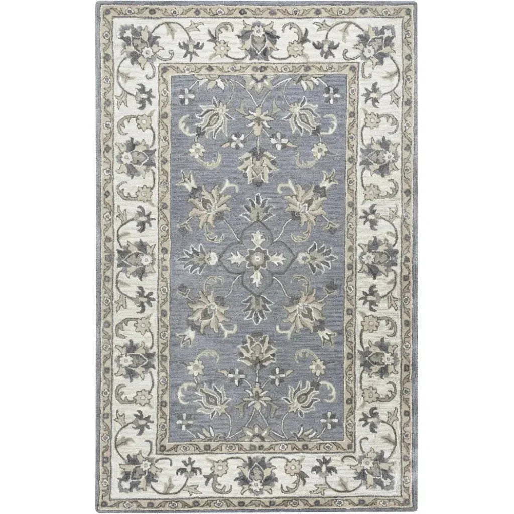 Cati Gray Round Area Rugs For Dining Room - LOOMLAN - LOOMLAN - Area Rugs