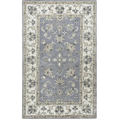 Cati Gray Round Area Rugs For Dining Room - LOOMLAN - LOOMLAN - Area Rugs