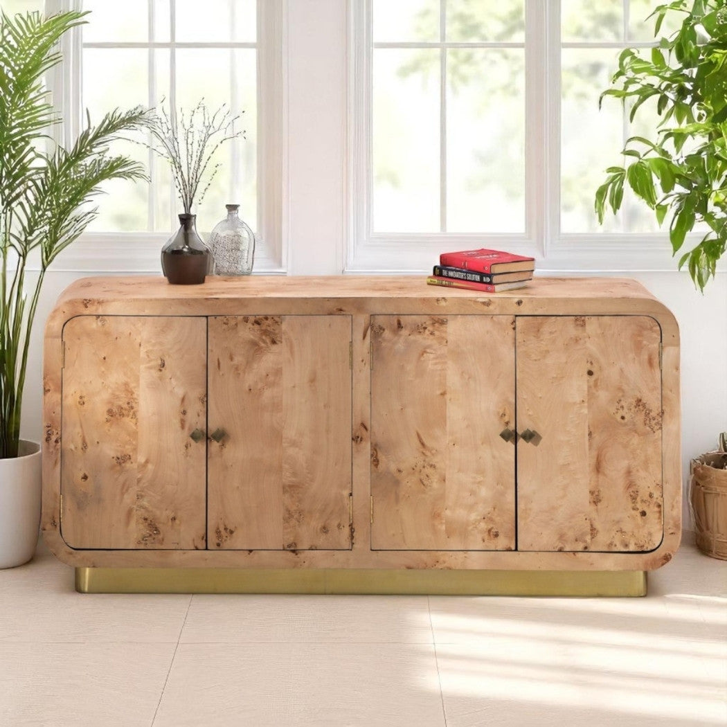 LOOMLAN Jalthira Burl Wood Credenza