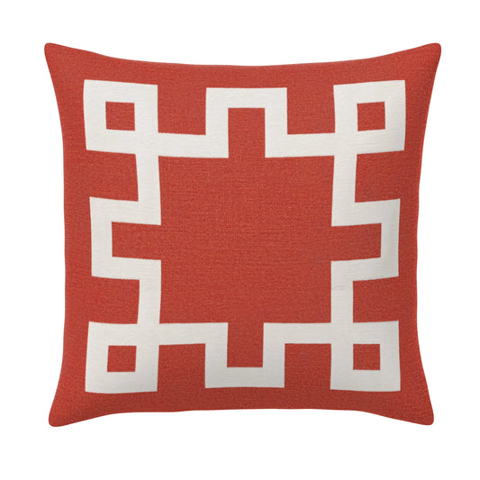 El Greco Papaya Handmade Outdoor Pillow