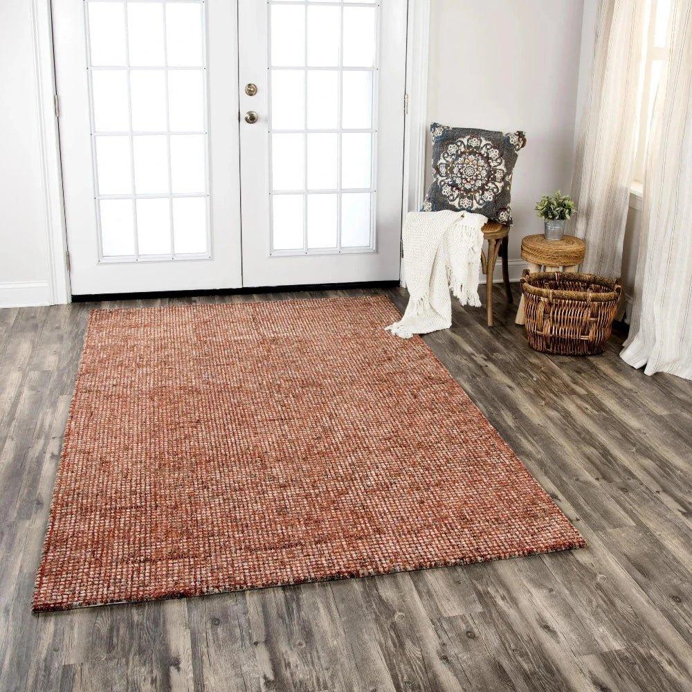 Dodd Tweed Red Large Area Rugs For Living Room -- red
