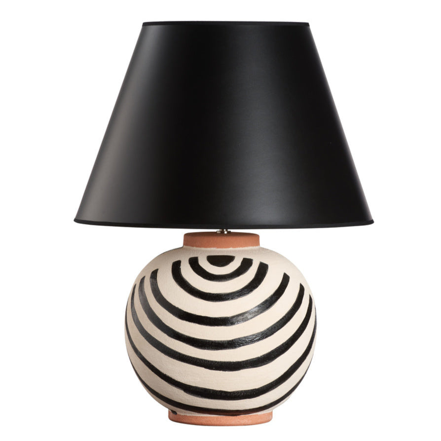 Wildwood Luca Hand Painted Terracotta Table Lamp
