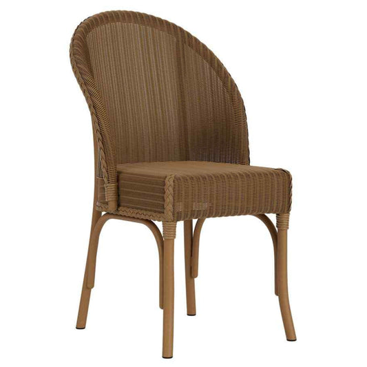 Loom Wicker Armless Outdoor Dining Chair-Outdoor Dining Chairs-Lloyd Flanders-Sideboads And Things