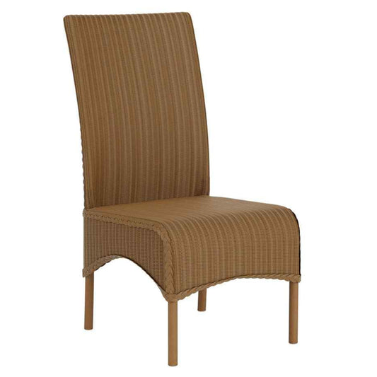 Loom High Back Armless Outdoor Dining Chair-Outdoor Dining Chairs-Lloyd Flanders-Sideboads And Things