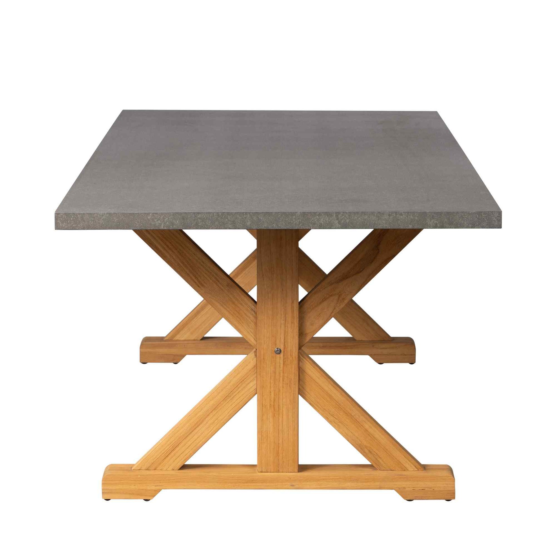 Teak Ceramic Top Outdoor Dining Table-Outdoor Dining Tables-Lloyd Flanders-Sideboads And Things