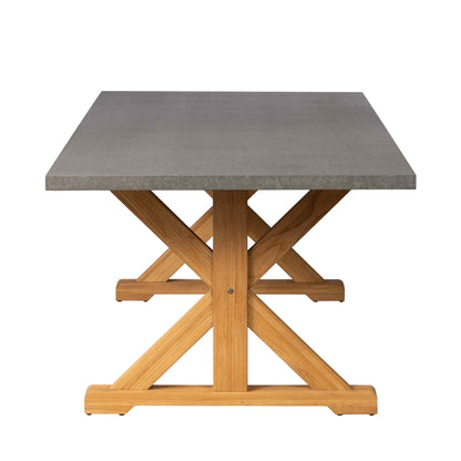 Teak Ceramic Top Outdoor Dining Table-Outdoor Dining Tables-Lloyd Flanders-Sideboads And Things