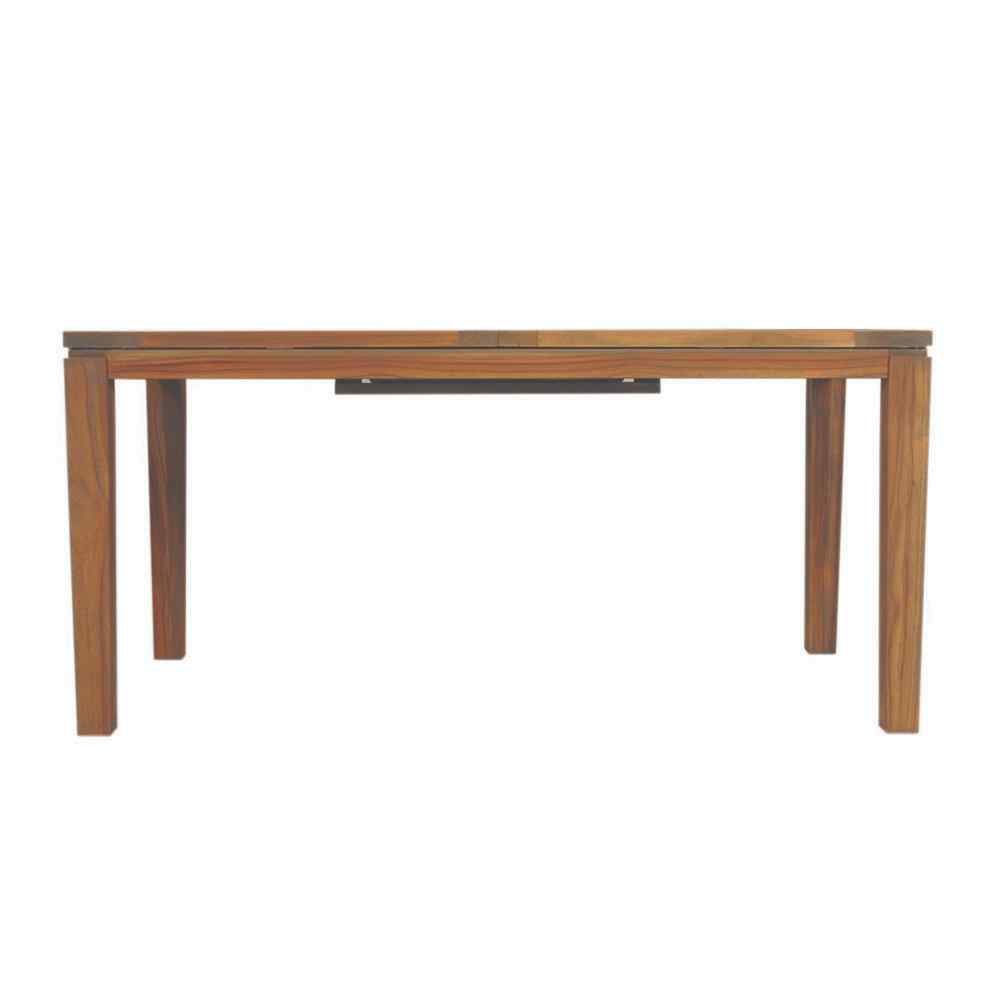 Teak Butterfly Leaf Umbrella Outdoor Dining Table-Outdoor Dining Tables-Lloyd Flanders-Sideboads And Things