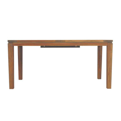 Teak Butterfly Leaf Umbrella Outdoor Dining Table-Outdoor Dining Tables-Lloyd Flanders-Sideboads And Things