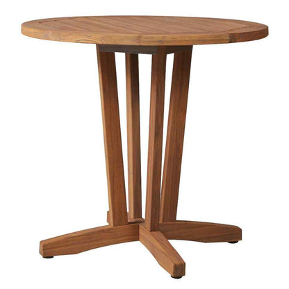 Teak Round Outdoor Bistro Table-Outdoor Dining Tables-Lloyd Flanders-Sideboads And Things