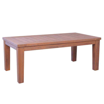 Teak Rectangular Tapered Leg Outdoor Cocktail Table-Outdoor Coffee Tables-Lloyd Flanders-Sideboads And Things