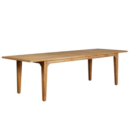 Teak Double Butterfly Leaf Outdoor Dining Table-Outdoor Dining Tables-Lloyd Flanders-Sideboads And Things