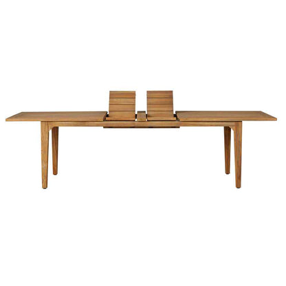 Teak Double Butterfly Leaf Outdoor Dining Table-Outdoor Dining Tables-Lloyd Flanders-Sideboads And Things