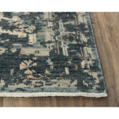 Agay Medallion Dark Blue Large Area Rugs - LOOMLAN - LOOMLAN - Area Rugs