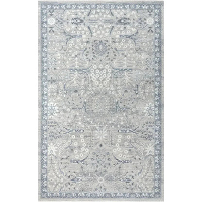 Djed Floral Blue Large Area Rugs For Living Room