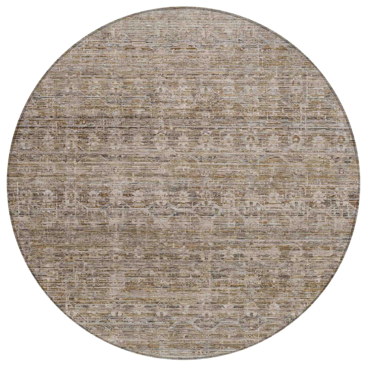 Irion Brown Washable Indoor-Outdoor Rug
