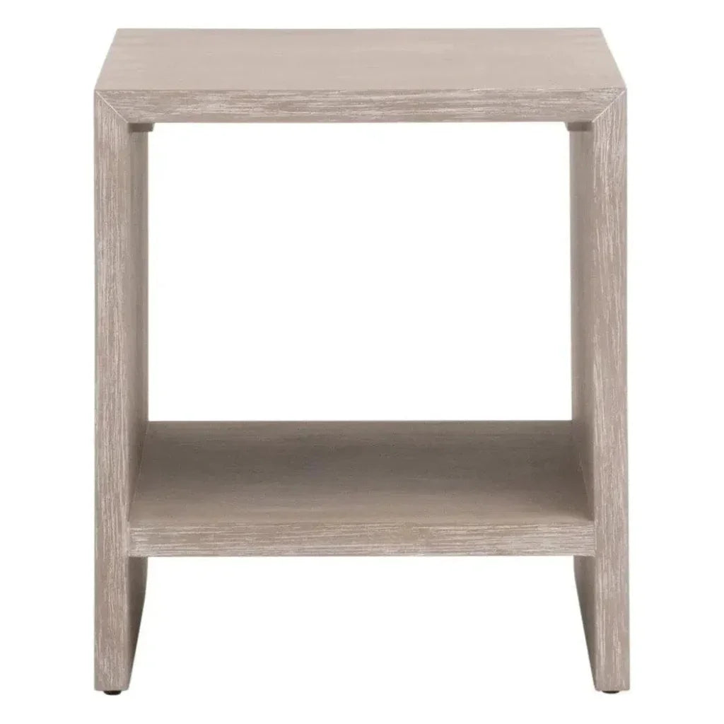 Dovetail Wooden Square End Table -- view 2