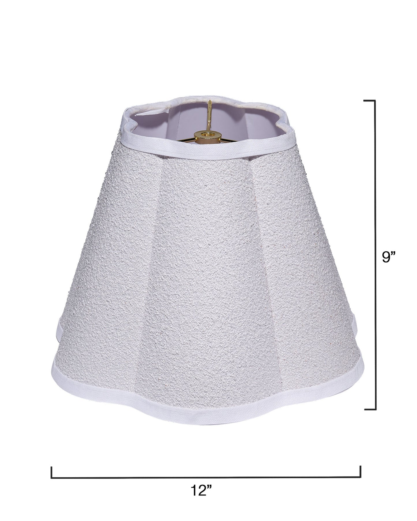 Scalloped Generous Styled Lamp Shade