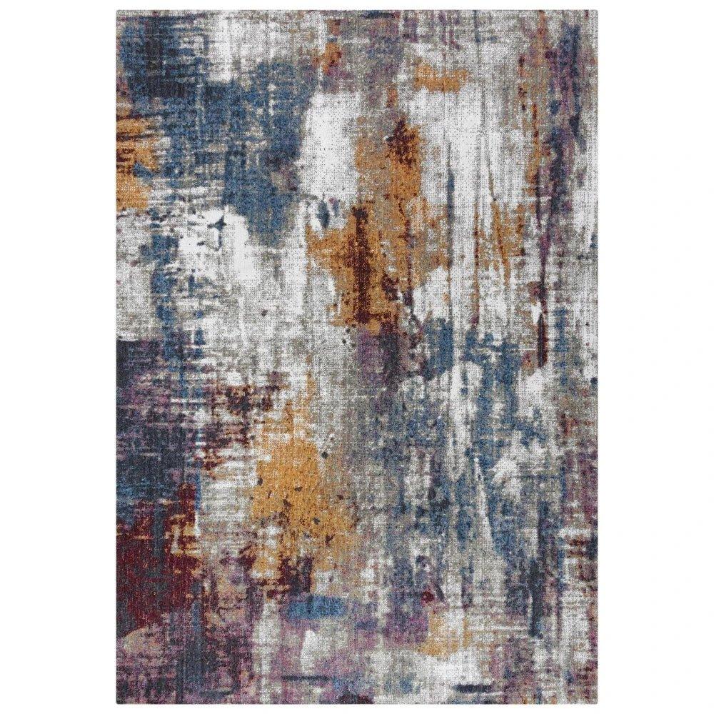Diel Abstract Orange Large Area Rugs For Living Room