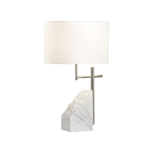 Wildwood Stone Natural White Stone Crafted Table Lamp