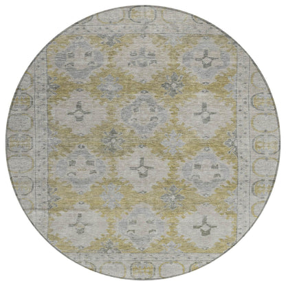 Jaelora Gold Washable Indoor-Outdoor Rug