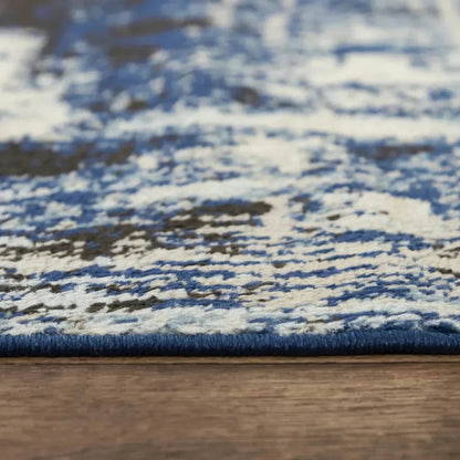 Come Abstract Blue Kitchen Hallway Runner Rug - LOOMLAN - LOOMLAN - Area Rugs