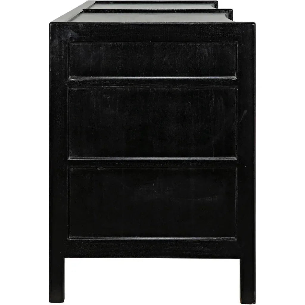 Hampton Six Drawers Wood Dresser -- view 7