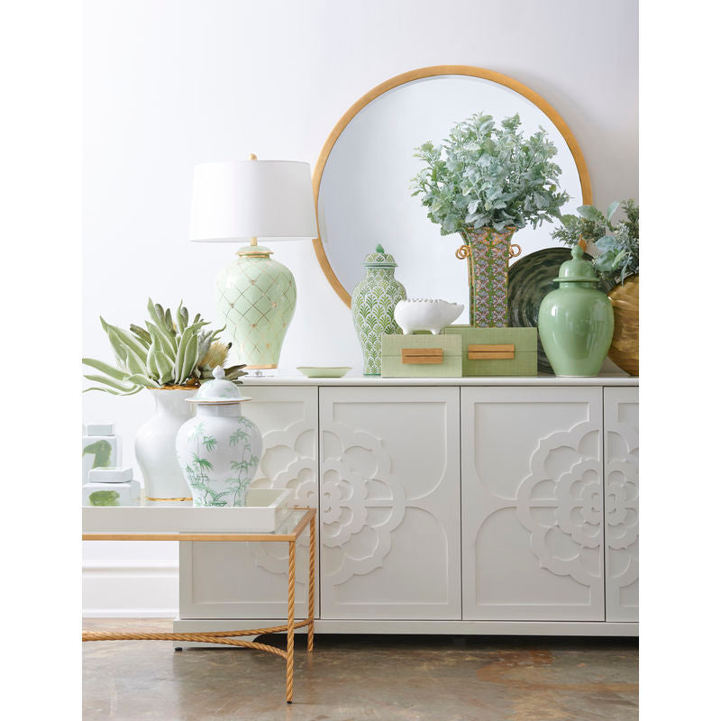 Chelsea House Ginger Jar Ceramic Made With Gold Accents Table Lamp