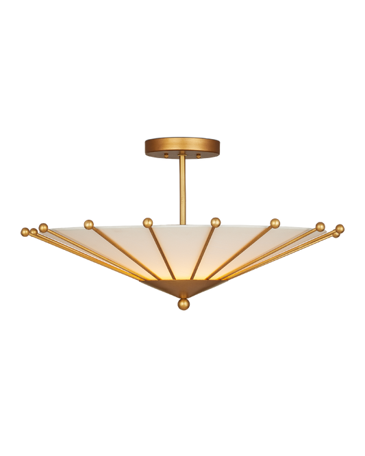 Epoch Iron Gold Semi-Flush Mount