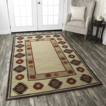 Deji Wool Beige Hallway Kitchen Runner Rug -- beige