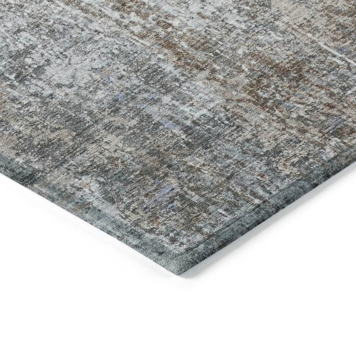 Kaelion Brown Washable Indoor-Outdoor Rug