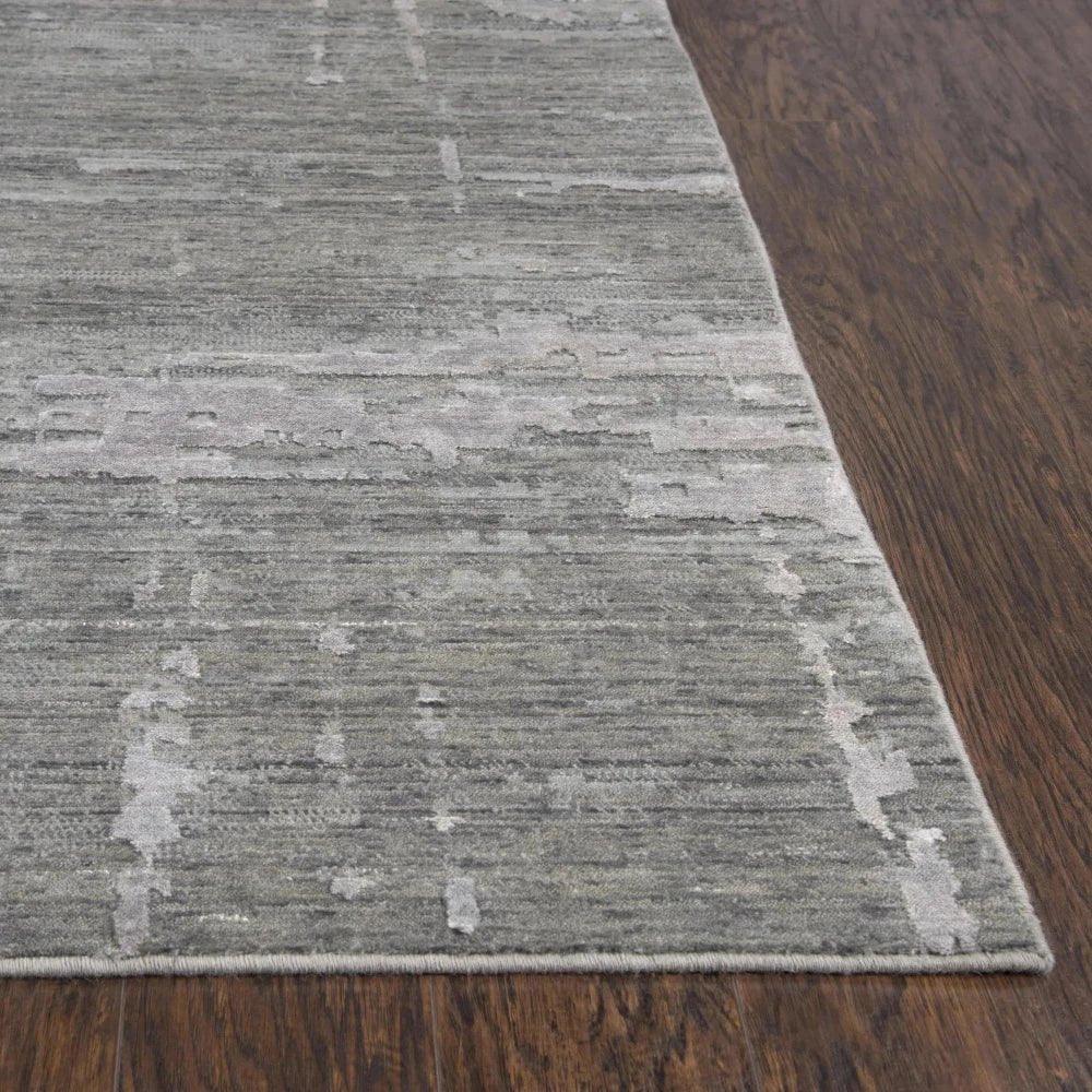 Baum Abstract Gray Large Area Rugs For Living Room -- gray