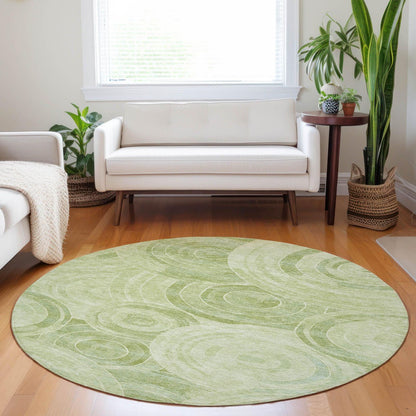 Jaelain Green Washable Indoor-Outdoor Rug