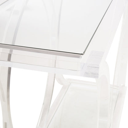 Chelsea House Sweeping Acrylic Rectangular Console Table