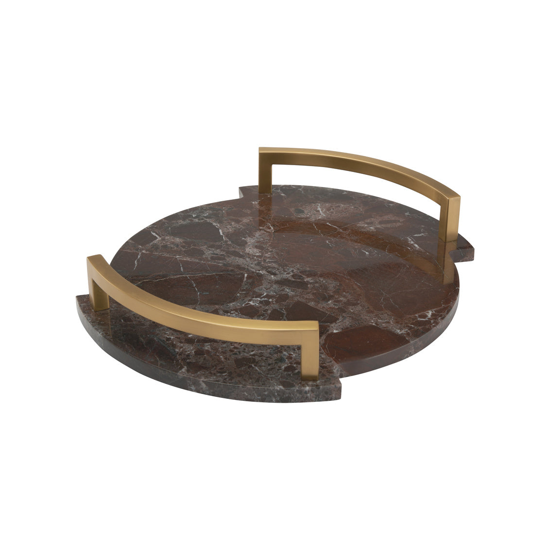 Wildwood Hopkins Maroon Marble Tray