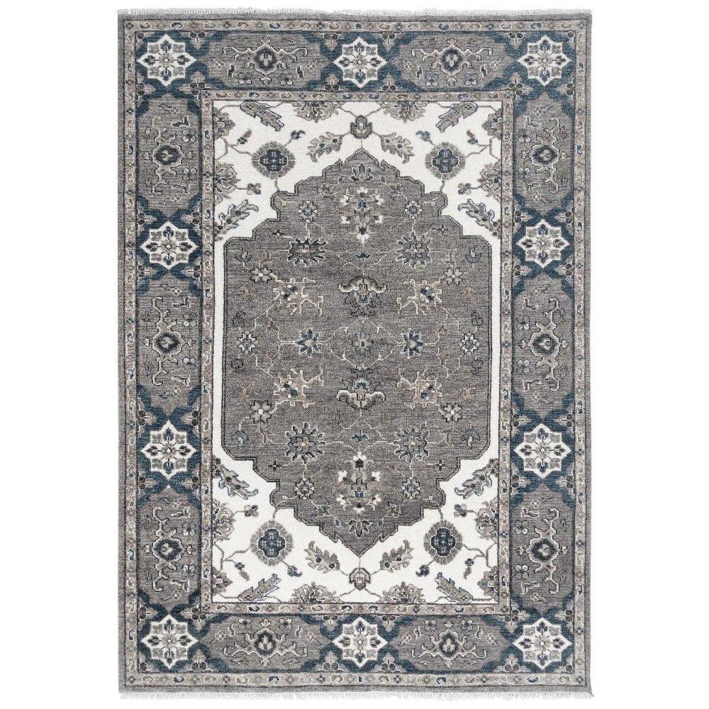Broc Medallion Gray/ Large Area Rugs For Living Room