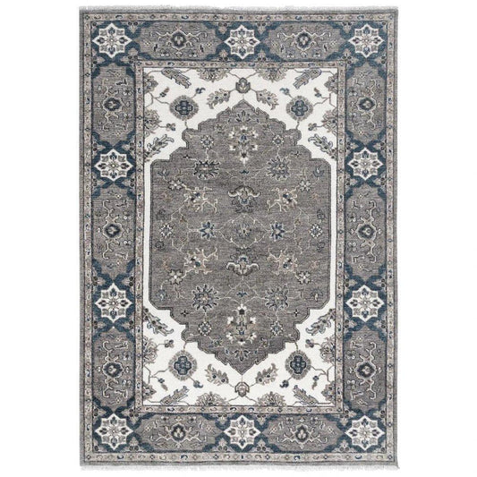 LOOMLAN Broc Medallion Gray Large Area Rugs