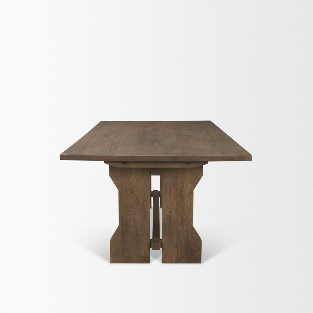 Rooke 84" Solid Wood Extendable Rectangular Dining Tabl -- view 5